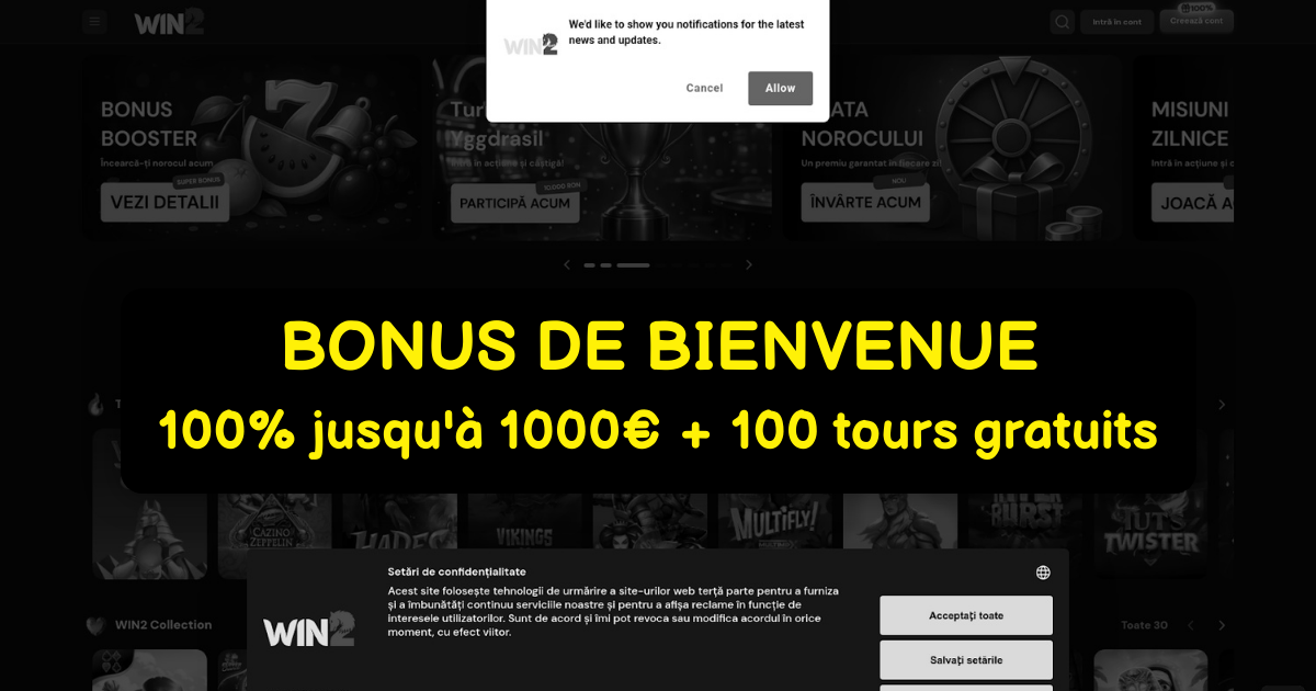 Play2win Casino France : Bonus Mobile - Machines à Sous Gagnantes